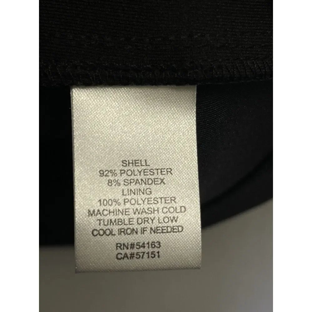 Jessica Simpson Women's‎ Size 2 Sheath Dress Black Sunburst Stitch Scuba Knit